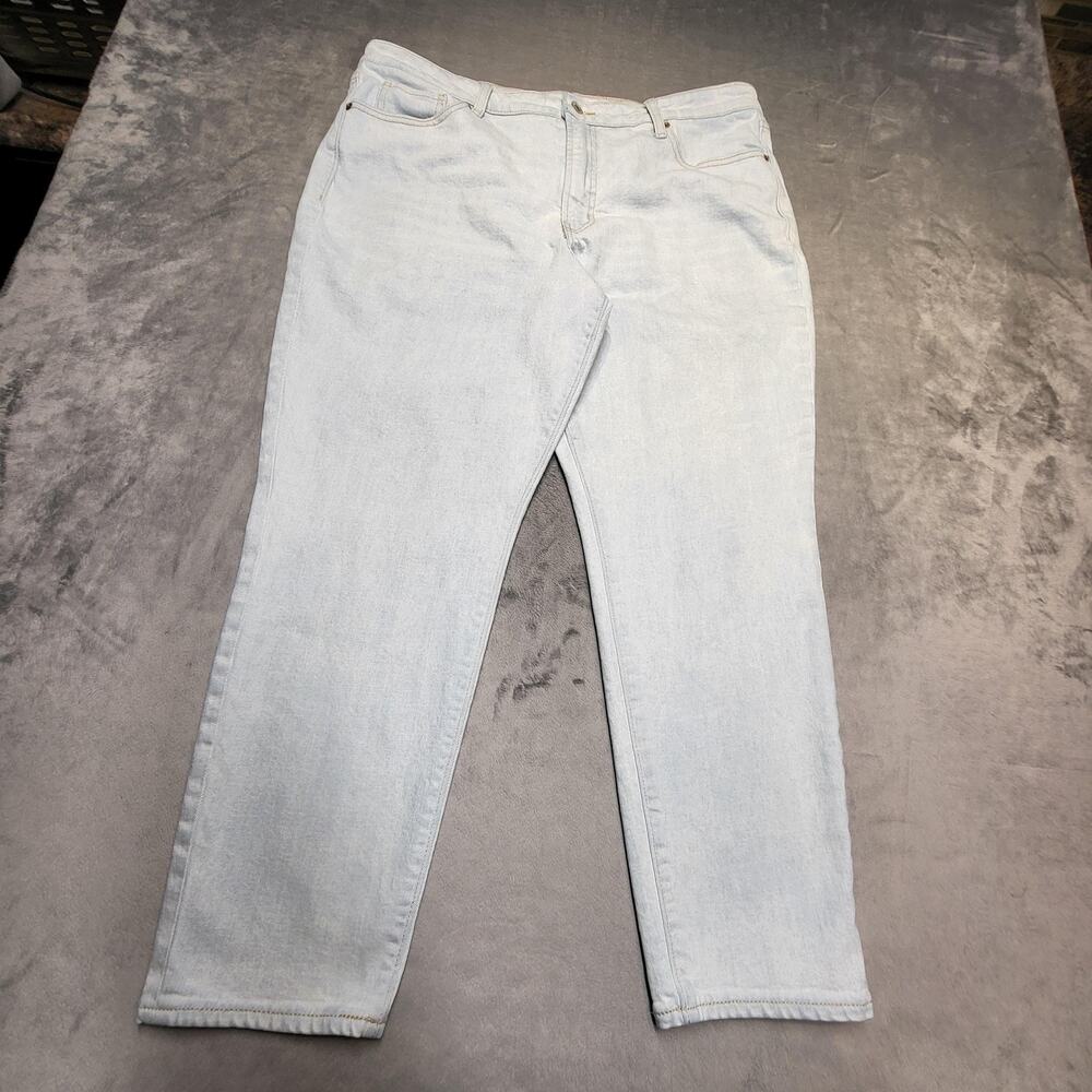 Old Navy Jeans Womens 16 Blue O.G. Straight High Rise Light Wash Denim